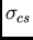 $\sigma _{cs}$