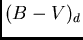 $(B-V)_{d}$
