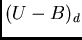 $(U-B)_{d}$