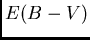 $E(B-V)$