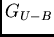 $G_{U-B}$