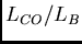 $L_{CO}/L_B$