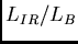 $L_{IR}/L_B$