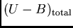 $(U-B)_{\rm {total}}$