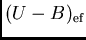 $(U-B)_{\rm {ef}}$