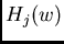 $H_j(w)$