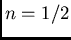 $n=1/2$