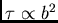 $\tau\propto b^2$