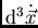 ${\rm d}^3\dot{\vec{x}}$