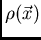 $\rho(\vec{x})$