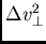 $\Delta v^2_\perp$