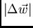 $\vert\Delta\vec{w}\vert$