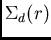 $\Sigma_{d}(r)$