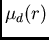 $\mu_{d}(r)$