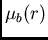 $\mu_{b}(r)$