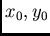 $x_0,y_0$