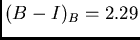 $(B-I)_B=2.29$