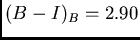 $(B-I)_B=2.90$